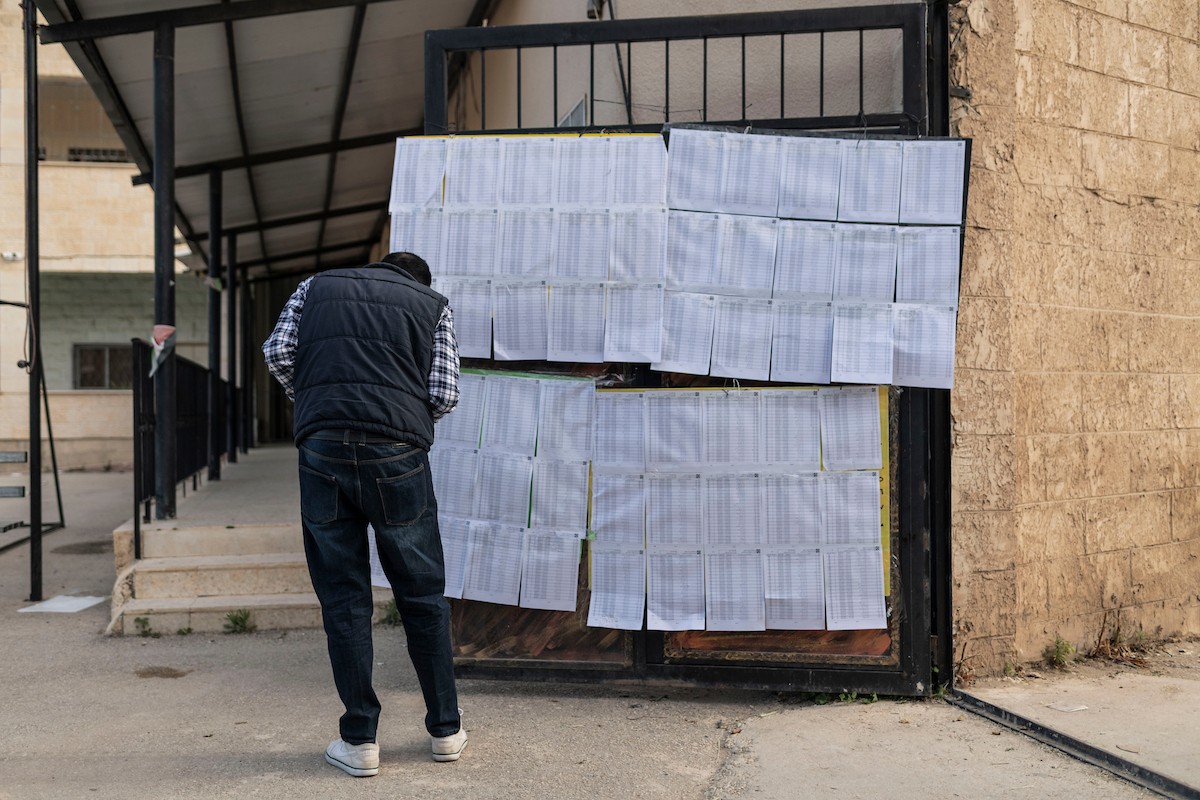 25 أبريل/نيسان 2026، الناخبون يدلون بأصواتهم في مراكز اقتراع انتخابات الهيئات المحلية لعام 2026 في جنين  شمال الضفة الغربية  (Credit Image: © Matteo Placucci/ZUMA Press Wire\ APA Images )