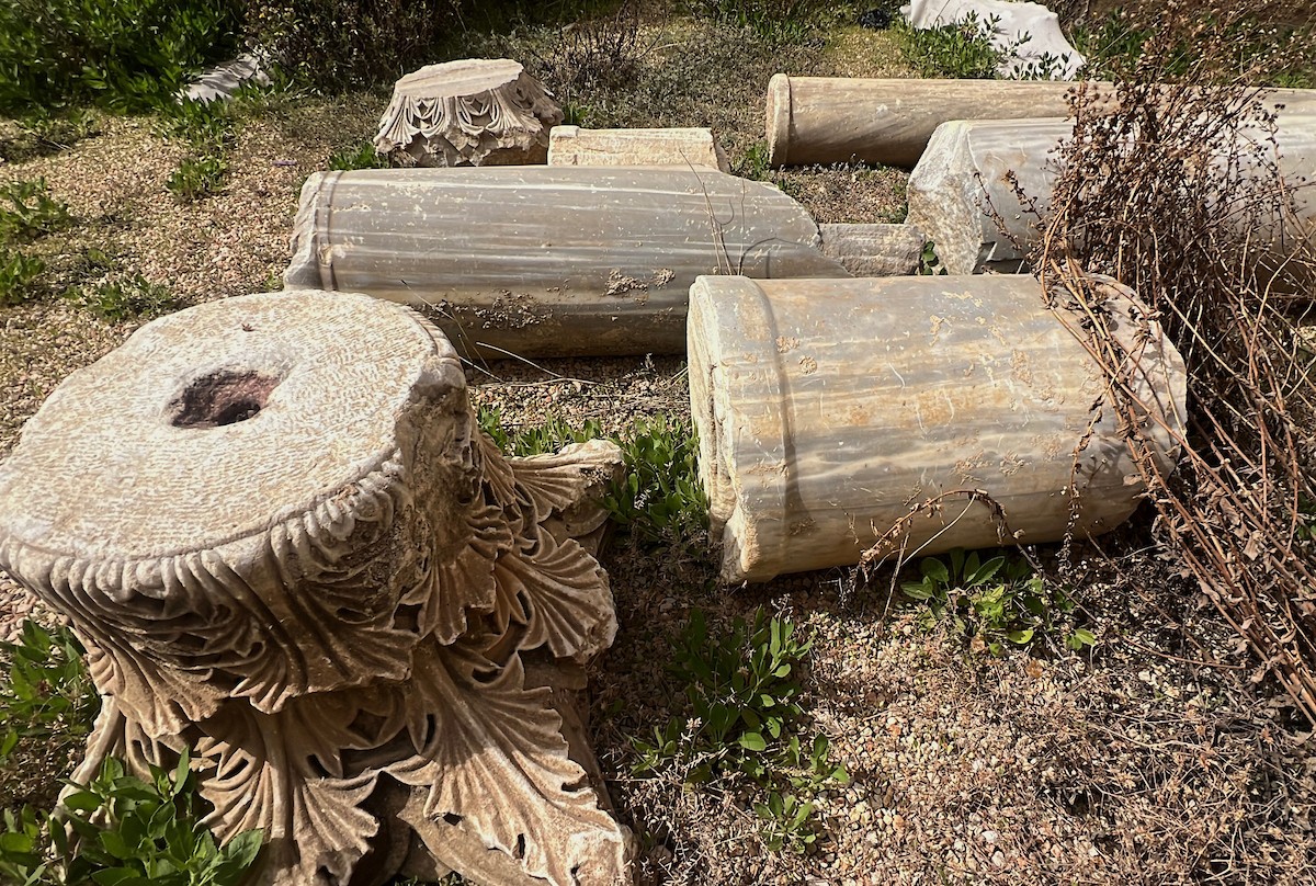 دير القديس هيلاريون وسط قطاع غزة المدرج على قائمة التراث العالمي وأحد أقدم المواقع الأثرية في الشرق الأوسط معرّض للخطر بسبب العدوان الإسرائيلي، النصيرات – وسط قطاع غزة، 18 أبريل/نيسان 2026، تصوير: يوسف أبو طفة