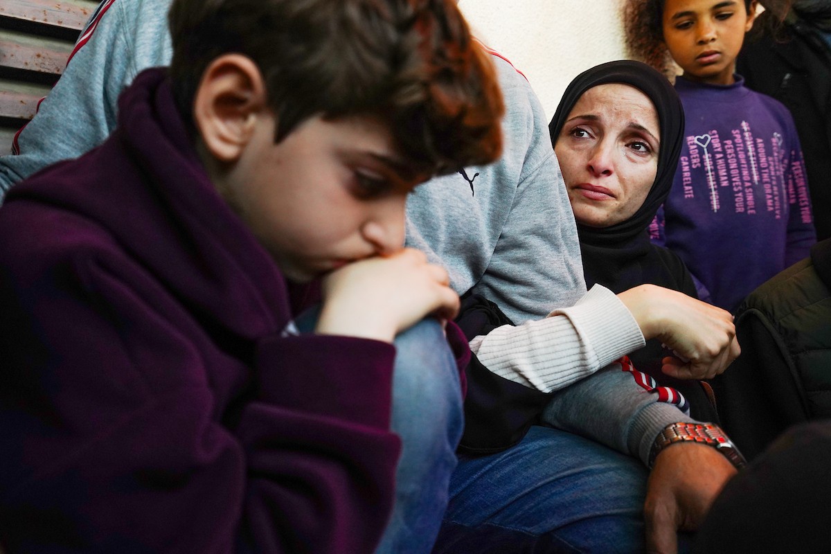 جنازة الزميل الصحفي محمد وشاح، مراسل قناة الجزيرة مباشر، الذي اغتيل في غارة جوية إسرائيلية بقطاع غزة، 9 أبريل/نيسان 2026.