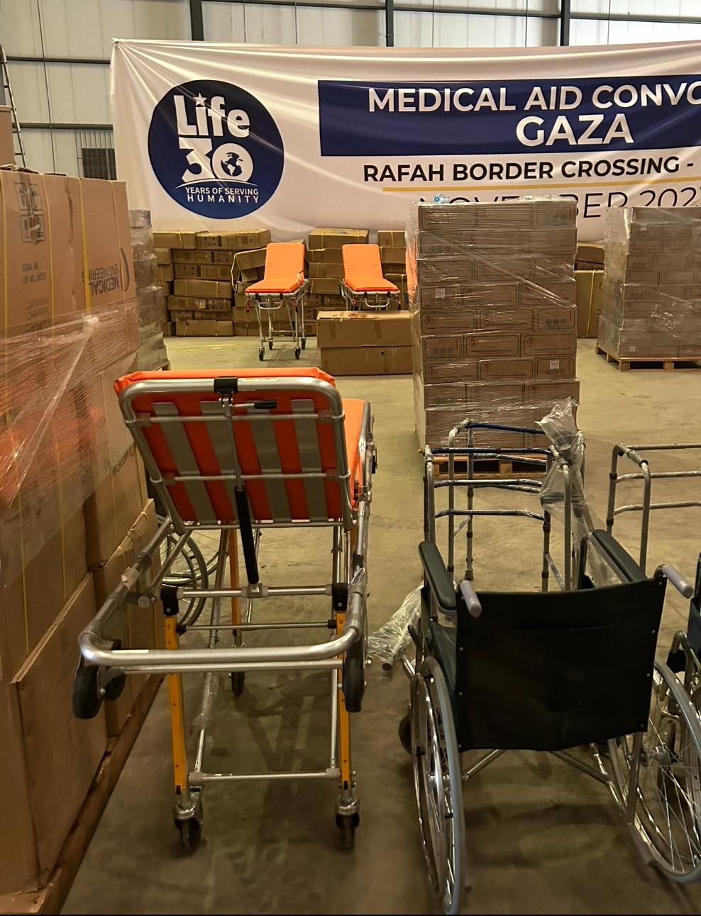 لايف للإغاثة والتنمية تعزز جهودها لدعم الوضع الطبي في فلسطين وحول العالم....jpg