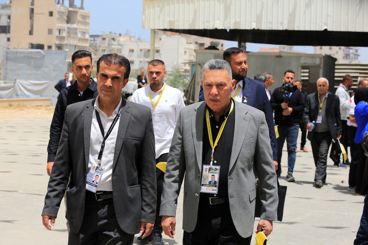 افتتاح المؤتمر الثامن لحركة التحرير الوطني الفلسطيني (فتح) في مدينة غزة في 14 مايو/أيار 2026. (صورة: بلال أسامة)