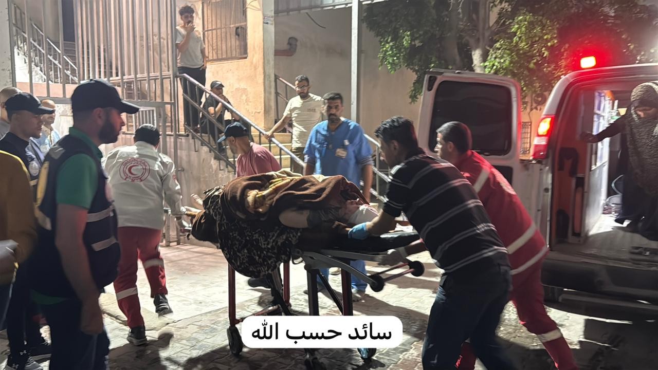 اصابتان جراء استهداف شقة سكنية بحي تل الهوا غزب مدينة غزة..jpg