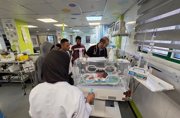 أطفال خدج  في مجمع ناصر الطبي بمدينة خان يونس يواجهون نقص الرعاية. 26 يونيو/حزيران 2026، بعدسة طارق محمد