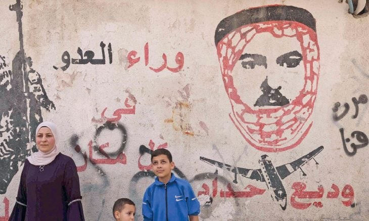غرافيتي لوديع حداد على حائط في بيت لحم عام 2024 (أ.ف.ب).jpg