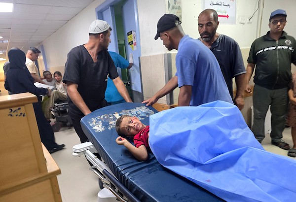 يتلقى فلسطينيون جرحى، بينهم أطفال، العلاج في مجمع ناصر الطبي في خان يونس، جنوب قطاع غزة، في 23 يوليو/تموز 2026.صورة: طارق محمد