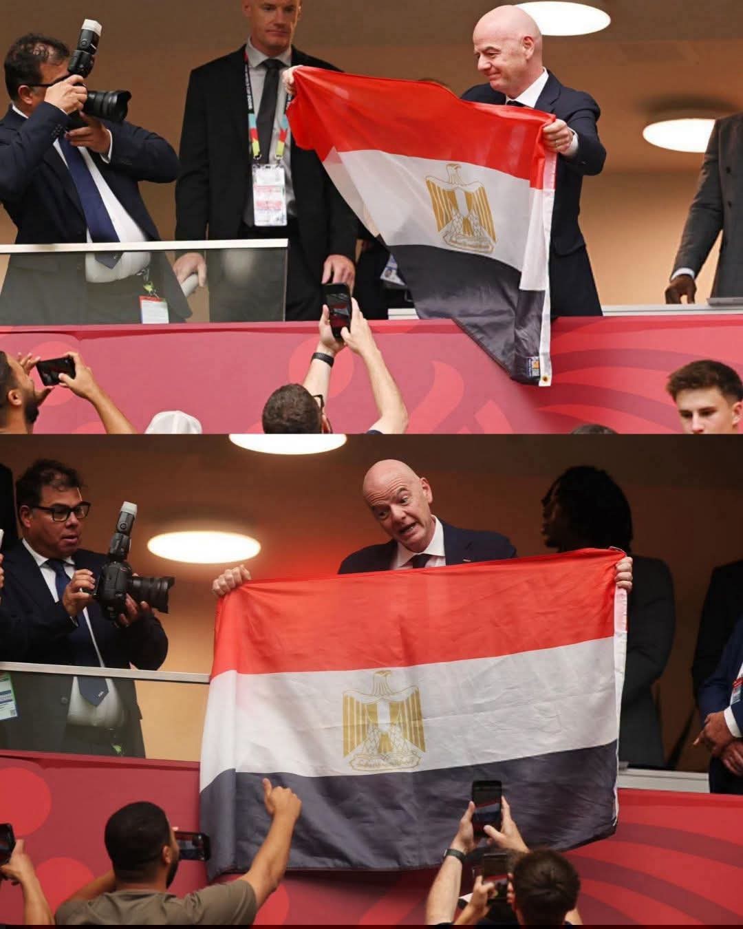 إنفانتينو يرفع علم مصر.jpeg