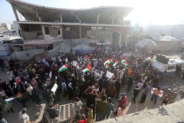 مسيرة بمدينة غزة في 23 يوليو/تموز 2026، إحياءً لذكرى مرور أكثر من ألف يوم على بدء الحرب.(صورة: بلال أسامة )