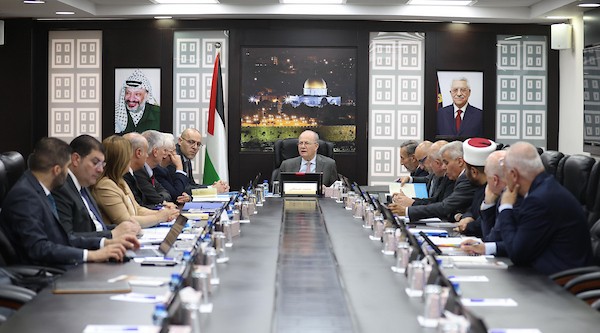 رئيس الوزراء الفلسطيني محمد مصطفى يترأس الاجتماع الأسبوعي لمجلس الوزراء في رام الله، في 21 يوليو/تموز 2026.(من مكتب رئيس الوزراء)
