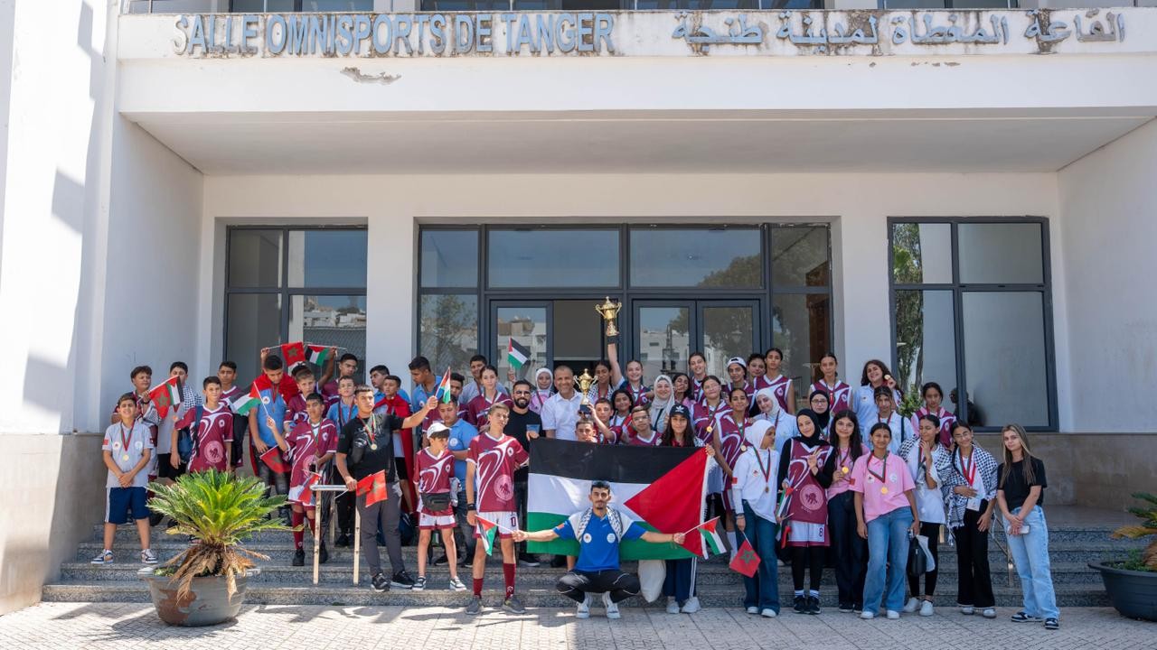 أطفال القدس يشاركون في دوري رياضي بطنجة ويتعرفون على معالم المدينة 11111.jpg
