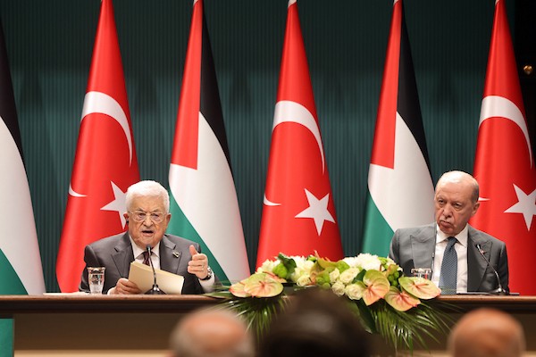 التقى الرئيس الفلسطيني محمود عباس بالرئيس التركي رجب طيب أردوغان في أنقرة، تركيا، في 12 أغسطس/آب 2026. (صورة: ثائر غنايم)