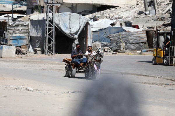 يحاول الفلسطينيون النازحون مواصلة حياتهم اليومية في بيت لاهيا، شمال قطاع غزة، في 24 أغسطس/آب 2026، وسط دمار واسع النطاق خلفته الحرب. صورة: بلال أسامة