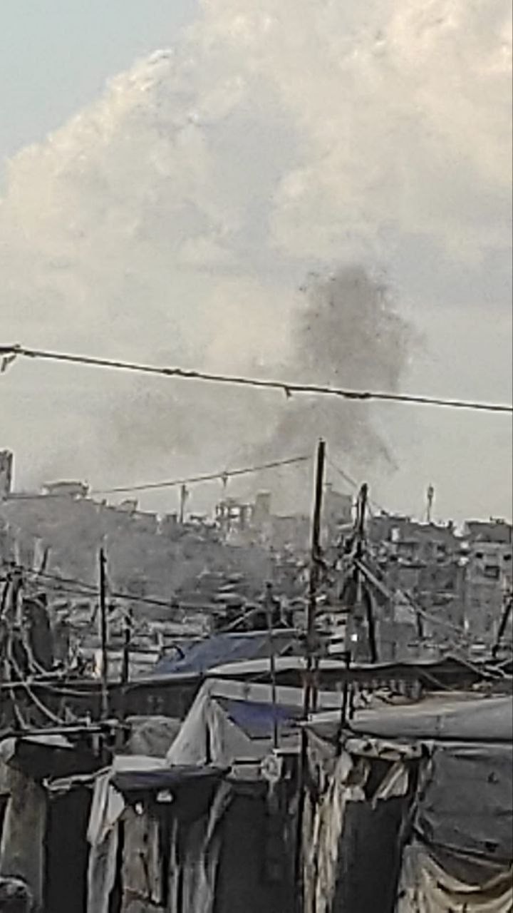 غارتان إسرائيليتان استهدفتا محيط مسجد التقوى قرب بركة الشيخ رضوان في مدينة غزة..jpg