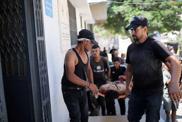 ودّع فلسطينيون جثمان عيد سلامة في مستشفى الشفاء بمدينة غزة، في 3 سبتمبر/أيلول 2026.. صورة: محمد صالحة