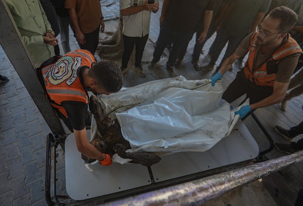 فلسطينيون يتجمعون في موقع غارة جوية إسرائيلية استهدفت مركبة مدنية في حي الشيخ رضوان بمدينة غزة، في 19 أيلول/ سبتمبر 2026. وأدى الاستهداف إلى سقوط شهيد وإصابة خرين. (تصوير: بلال أسامة)