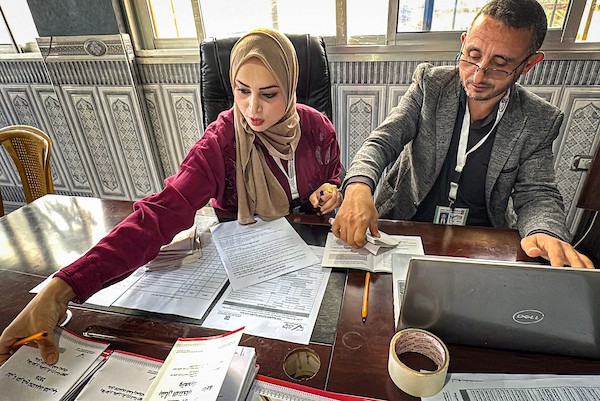 مقرّ المفوضية المركزية للانتخابات بدير البلح، وسط قطاع غزة، في 26 سبتمبر/أيلول 2026.(صورة: أحمد إبراهيم)