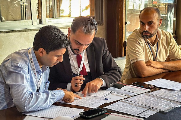مقرّ المفوضية المركزية للانتخابات بدير البلح، وسط قطاع غزة، في 26 سبتمبر/أيلول 2026.(صورة: أحمد إبراهيم)