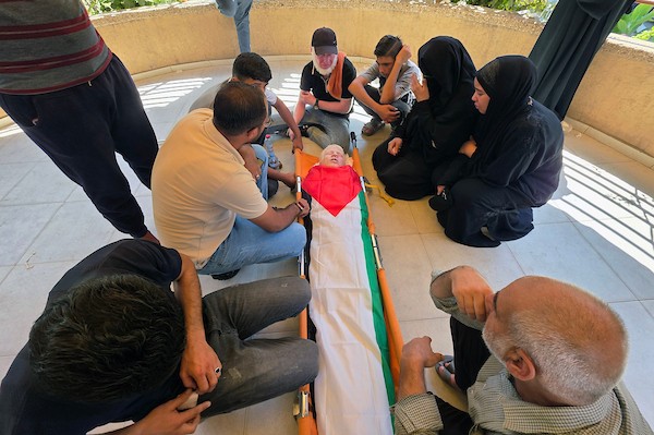 جنازة هلال أبو طه، البالغ من العمر 14 عامًا، في خان يونس، جنوب قطاع غزة، في 13 سبتمبر/أيلول 2026.(صورة: طارق محمد)
