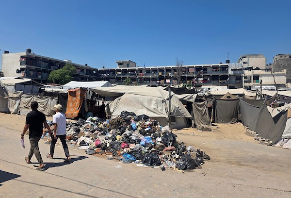 لاجئون فلسطينيون في مدارس بخان يونس، جنوب قطاع غزة، في 12 سبتمبر/أيلول 2026. (صورة: طارق محمد)