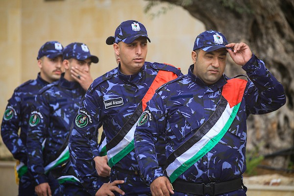 مراسم عسكرية رسمية بمناسبة يوم العلم الفلسطيني في مدينة نابلس بالضفة الغربية في 30 سبتمبر/أيلول 2026. (صورة: محمد ناصر)