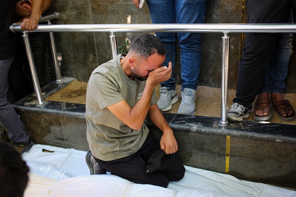 ودّع المشيّعون جثامين خمسة فلسطينيين في مدينة غزة في 30 سبتمبر/أيلول 2026. صورة من بلال أسامة