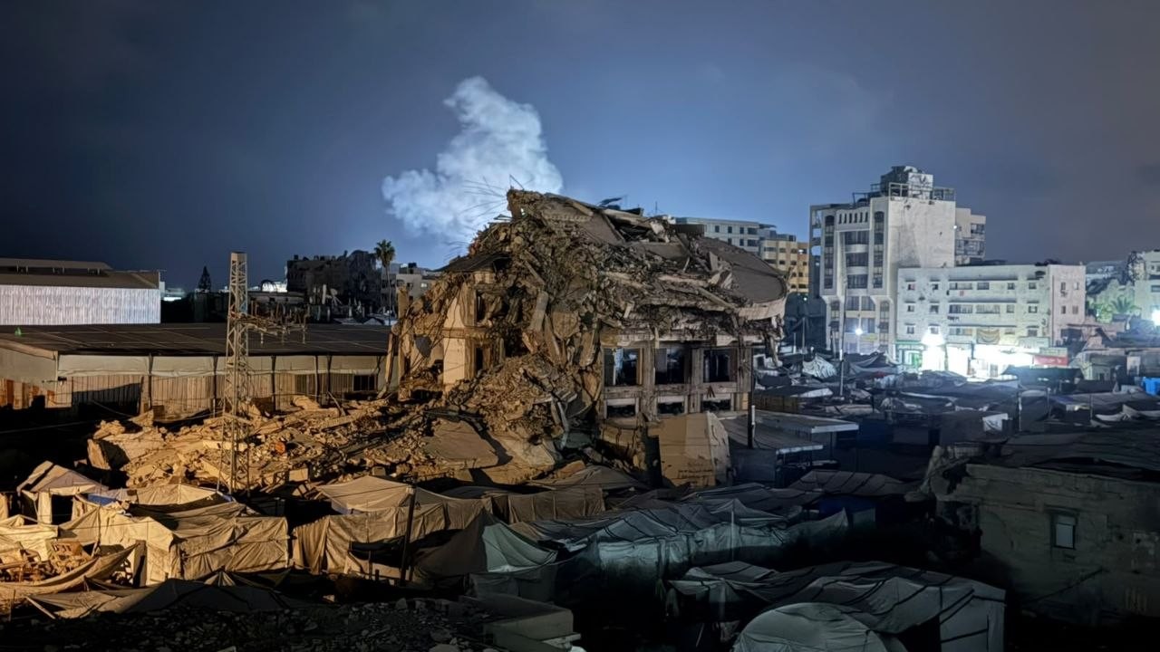 الاستهداف الأخير غربي مدينة غزة...jpg