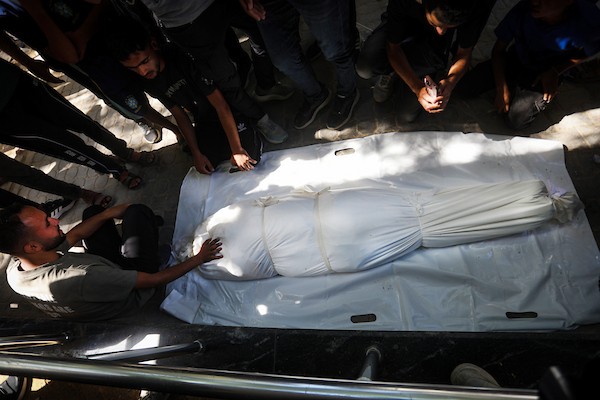 ودّع المشيّعون جثامين خمسة فلسطينيين في مدينة غزة في 30 سبتمبر/أيلول 2026. صورة من بلال أسامة