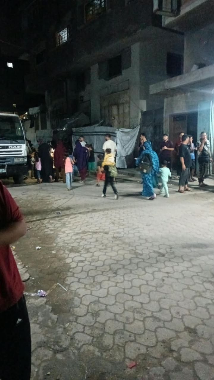 إخلاء مربع سكني في شارع الثلاثيني جنوبي مدينة غزة.jpg